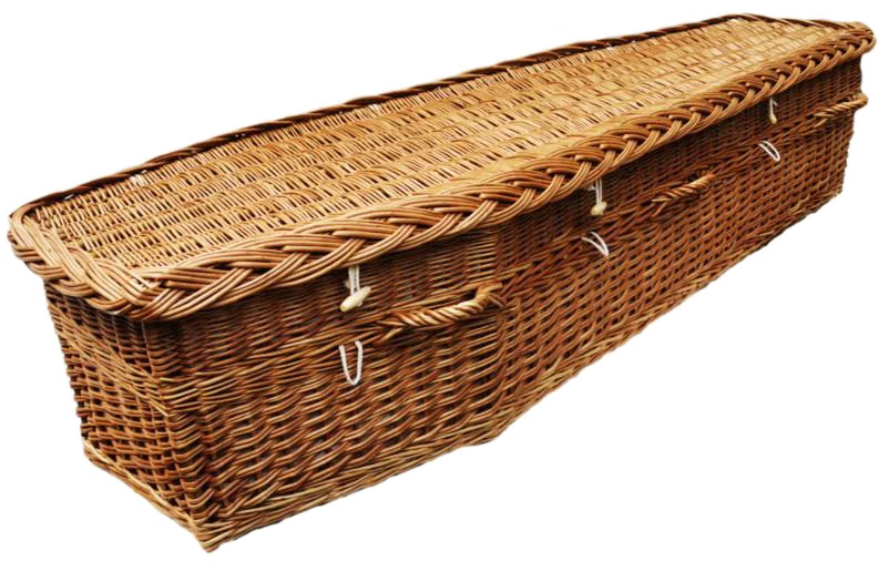 Hazel willow coffin, second view